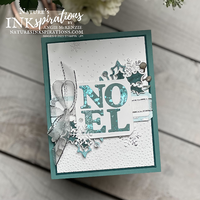 Stampin' Up Christmas Classics Noel card | Nature's INKspirations by Angie McKenzie