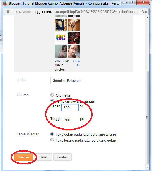 cara mudah membuat widget google+ followers di blog