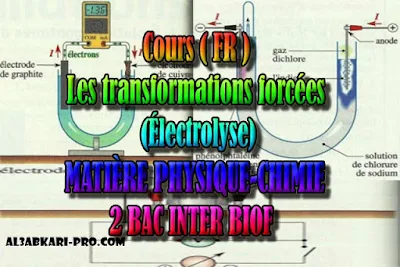 Cours (FR) Les transformations forcées (Électrolyse), 2 bac inter biof PDF , Physique chimie, 2 bac inter, sciences biof, PDF, BIOF, baccalauréat international maroc, baccalauréat international, BAC, 2 éme Bac, Exercices, Cours, devoirs, examen nationaux, exercice, filière, 2ème Baccalauréat, prof de soutien scolaire a domicile, cours gratuit, cours gratuit en ligne, cours particuliers, cours à domicile, soutien scolaire à domicile, les cours particuliers, cours de soutien, les cours de soutien, cours online, cour online.