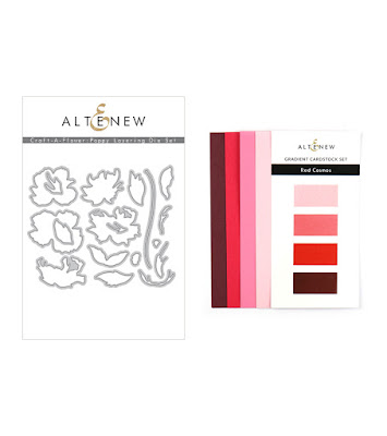 Craft-A-Flower: Poppy Layering Die Set   & Gradient Cardstock Bundle: (5% discount)