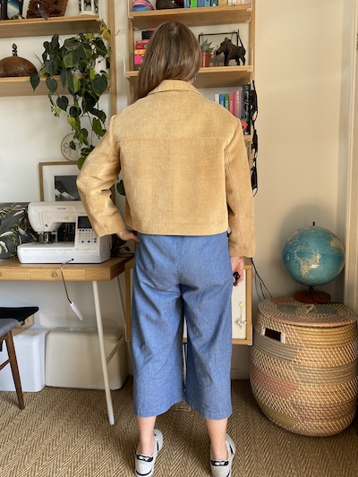 Diary of a Chain Stitcher: Papercut Patterns Stacker Jacket in Gold Corduroy from 1st For Fabrics