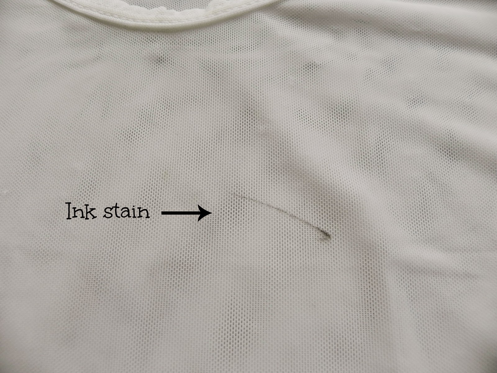 Sheer Serendipity How to remove ink stain on clothing