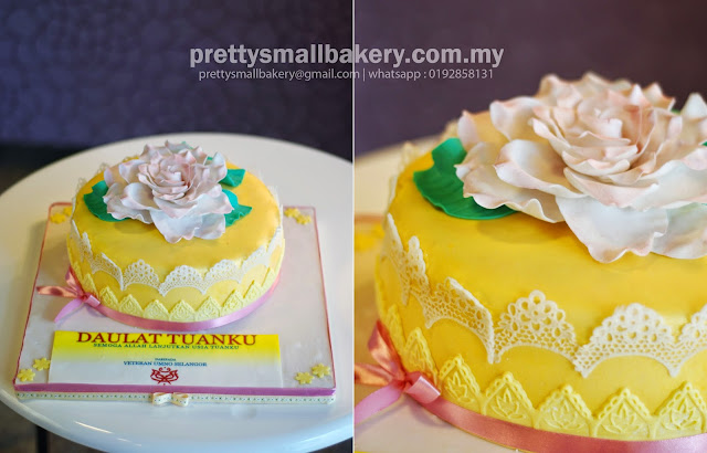 Kek hari jadi sultan selangor - Prettysmallbakery