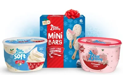 Blue Bunny's 2023 holiday flavors.