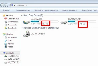 Check the Computer Hard Disk Capacity