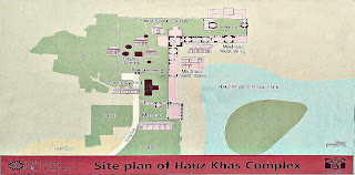 Inner site Map of Hauz-I- Alai at Hauz Khash