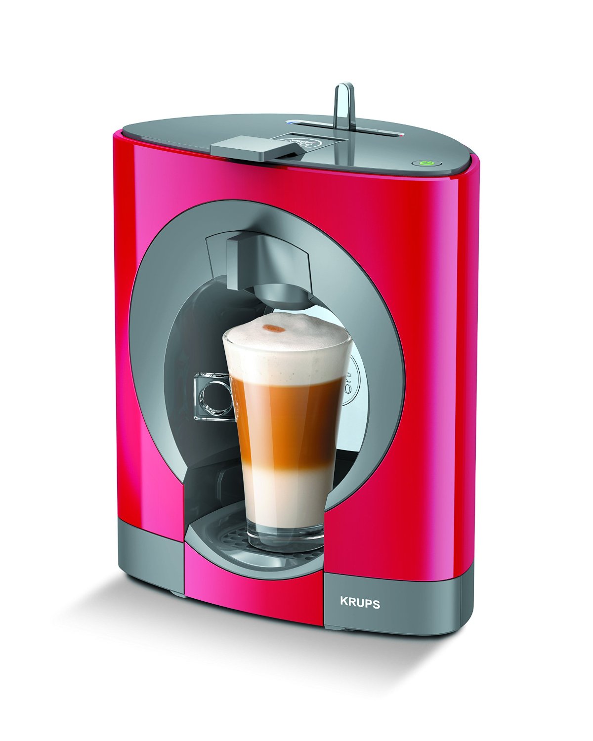 Krups Dolce Gusto Oblo - Cafetera multibebida, color rojo