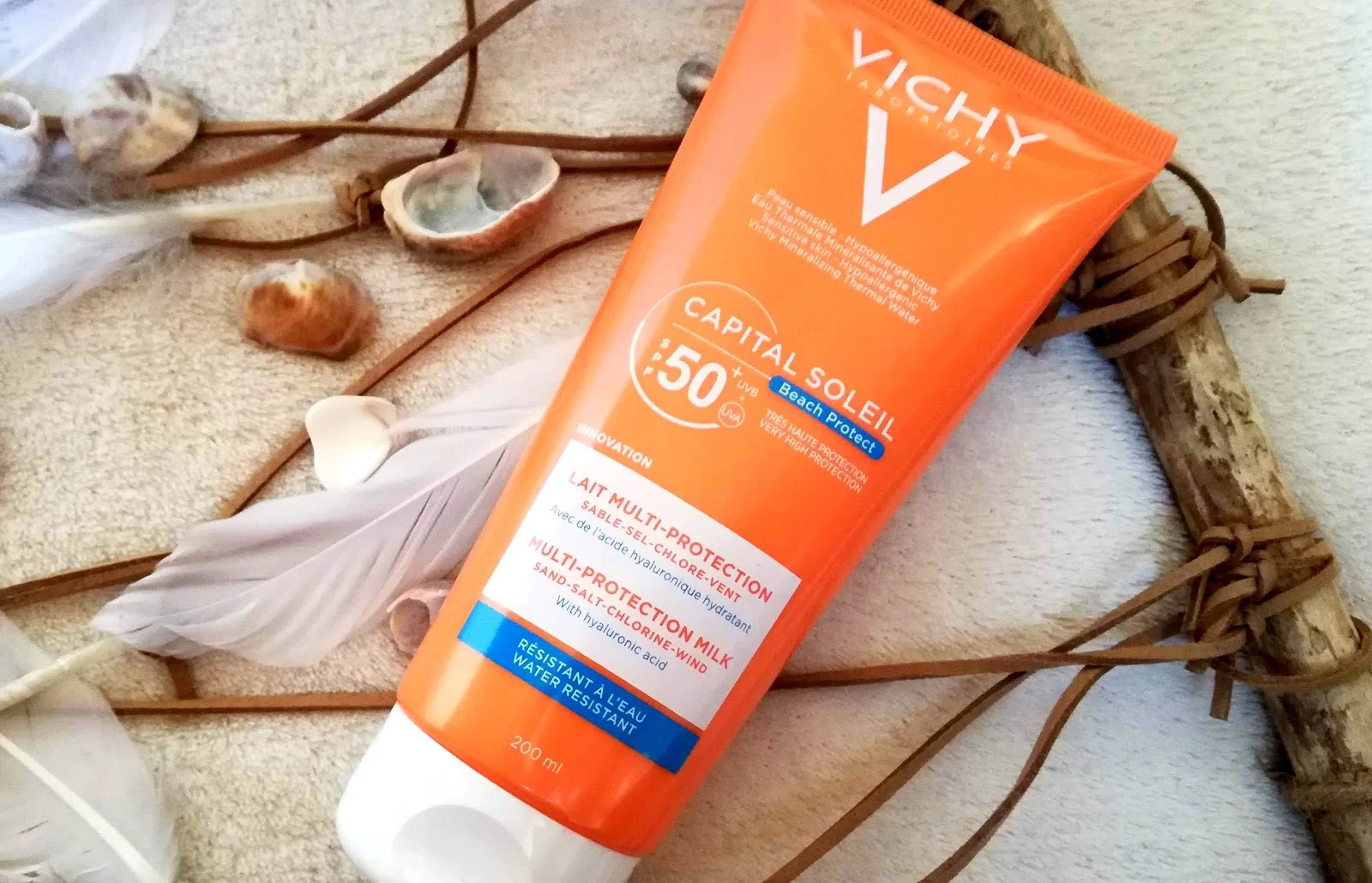 VICHY CAPITAL SOLEIL BEACH PROTECT, Lait corps multi protection   SPF50