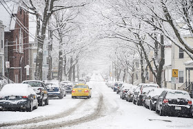 Sherman Street Winter in Portland Maine USA photo by Corey Templeton