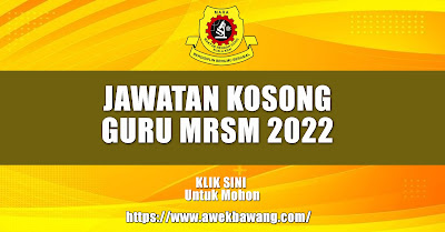 Jawatan Kosong Guru MARA 2022 (Pegawai Perkhidmatan Pendidikan DG41)