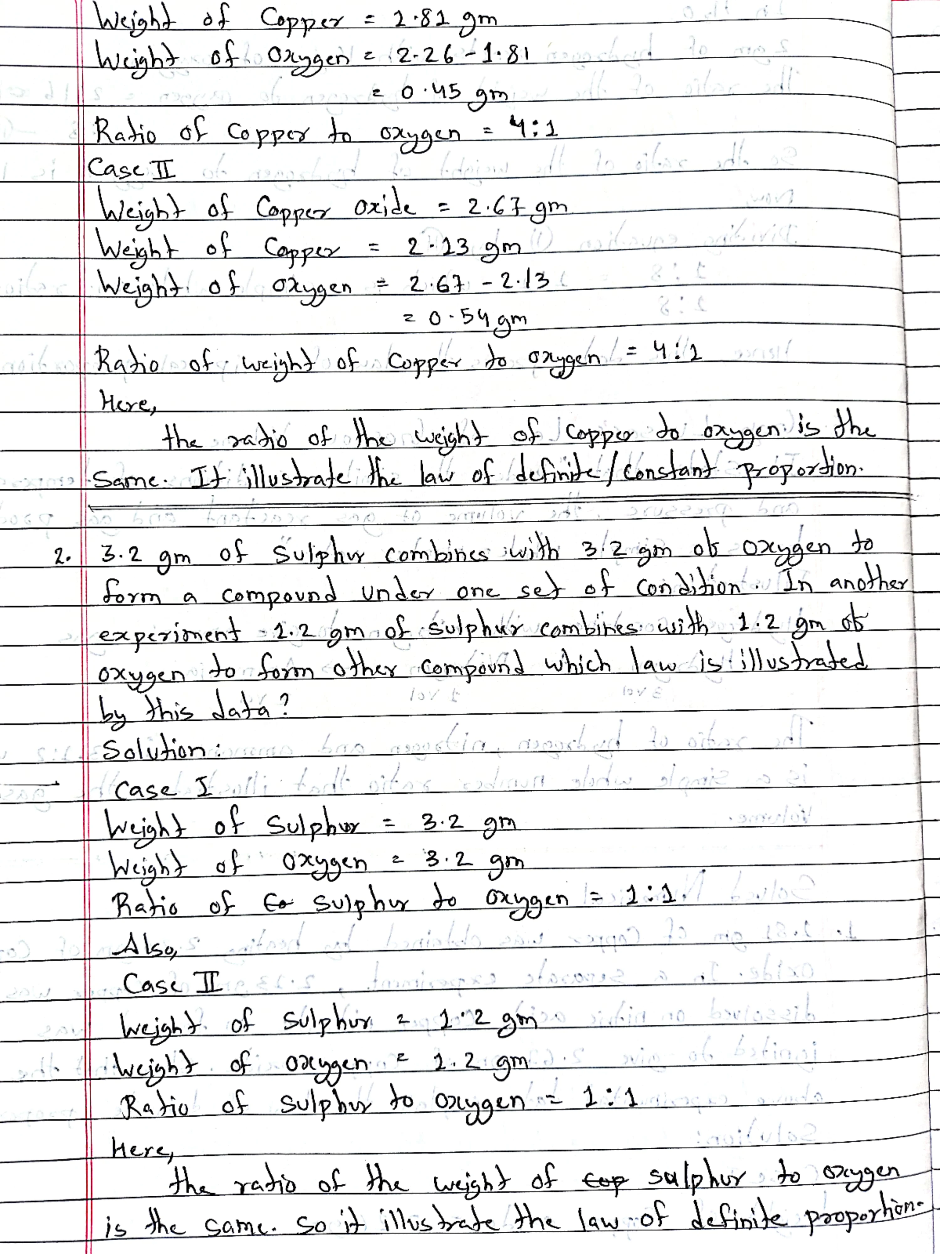 Stoichiometery Class 11 Chemistry Handwritten Notes