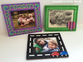 Hama bead photo frame designs