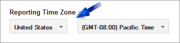 analytics time zone settings