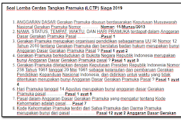 Soal Lomba Cerdas Tangkas Pramuka (LCTP) Siaga 2019