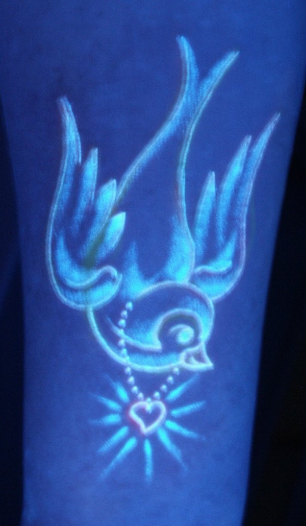 Black light tattoos are a relatively new form of artwork and is currently 