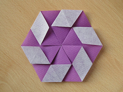 Origami, Turbine di rombi - Swirl of rhombuses by Francesco Guarnieri