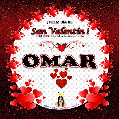 Feliz Día de San Valentín - Nombre Omar