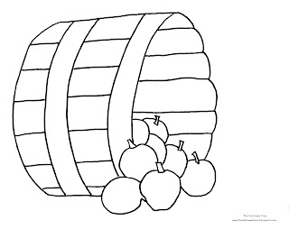 Download Apple Bushel Basket Clip Art Sketch Coloring Page