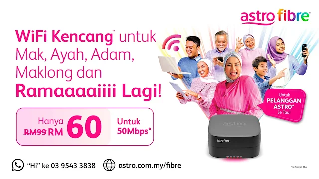 Promosi Astro Harga Wifi Kencang Dari RM60 Sebulan Sahaja