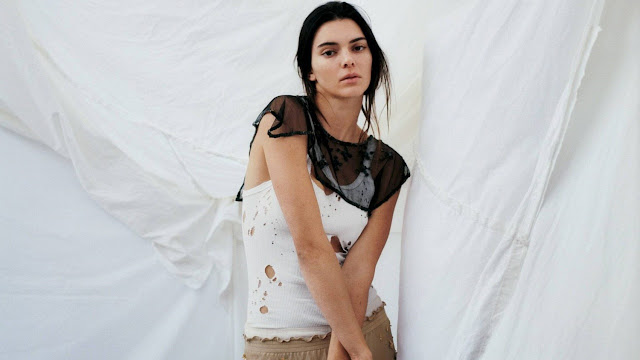 Supermodel Kendall Jenner beautiful fashion model photoshoot for Vogue Magazine March 2023 issue