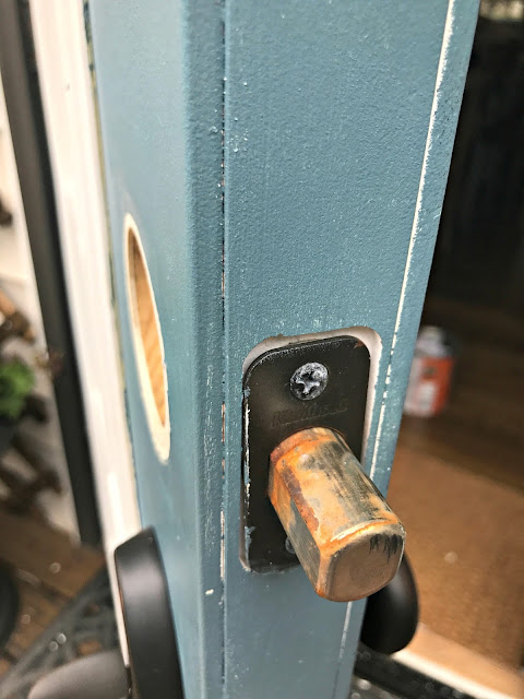 How to change out exterior door hardware