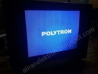 TV polytron layar redup