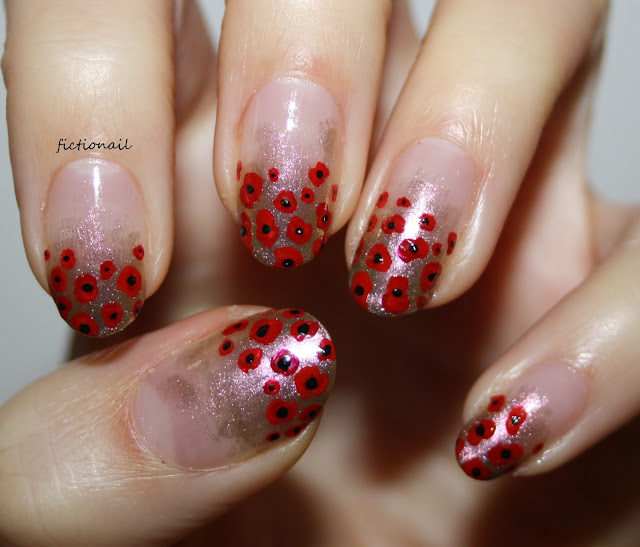 Poppy Nail Art Remembrance Day