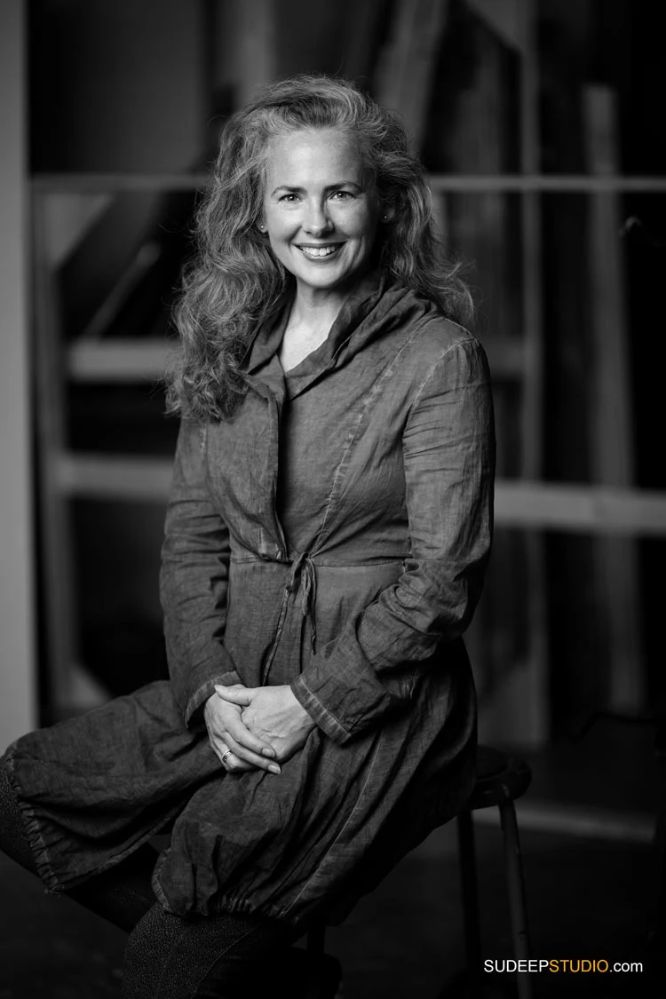 Professional Custom Portraits for Artists Black White Personal Branding - SudeepStudio.com Ann Arbor Headshot Photographer