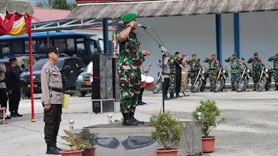 Pengamanan Pil kades Serentak di Taput, Ratusan Personil Dari Kodim dan Polres di Geser ke Desa  