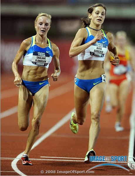 I don't have abs like Shalane Flanagan's a booty like Kara Goucher's or