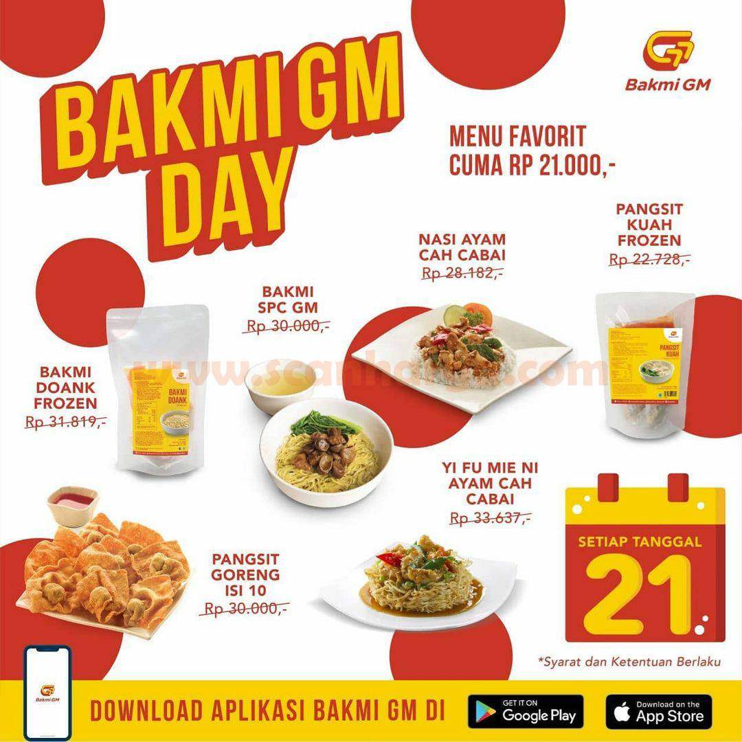 BAKMI GM PROMO BAKMI GM DAY – Harga Special Menu cuma Rp 21.000