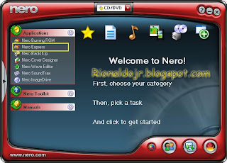 Cara Membuat Bootable CD/DVD Windows 7 / XP Dari File .iso Dengan Nero Burning Express