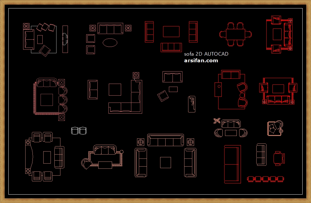 Download Furniture  2d  autocad  Arsifan Design