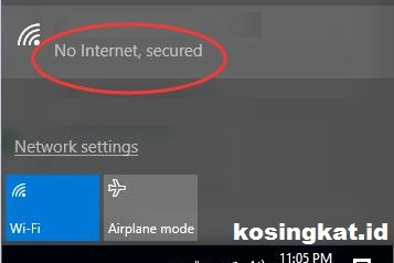 Cara Mengatasi Error No Internet Secured di Windows 10, 9, 8, 7