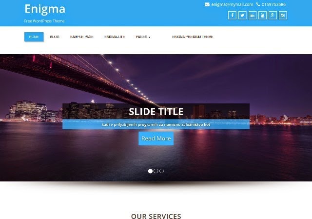 Enigma - WordPress Theme for Business