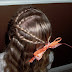 Little Girl's Hairstyles: Off-centered french twist braids 15-20 min