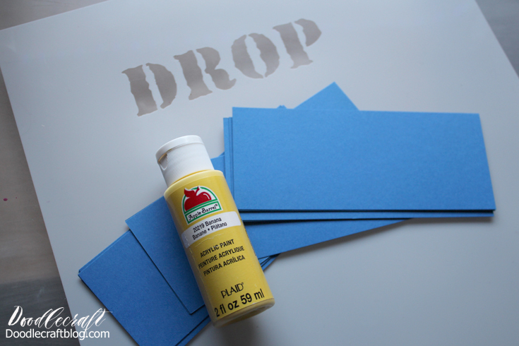 Doodlecraft Fortnite Themed Birthday Party Ideas Diy - lastly we gave out goodie bags super simple and pretty empty!    use the stencil material to cut the word drop in stencil font