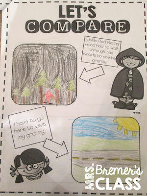 Fairy Tales unit featuring Little Red Riding Hood, Cinderella, The Three Pigs, Goldilocks and the Three Bears, The Frog Prince, and Jack and the Beanstalk. Packed with lots of fun literacy ideas and guided reading activities. Common Core aligned. Grades 1-3. #fairytales #literacy #guidedreading #1stgrade #2ndgrade #3rdgrade