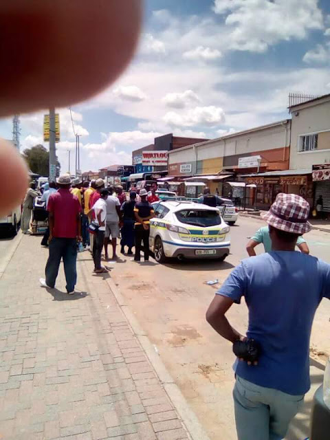 Police rescue Nigerian trader after he was attacked, doused with petrol and about to be set ablaze by mob in South Africa