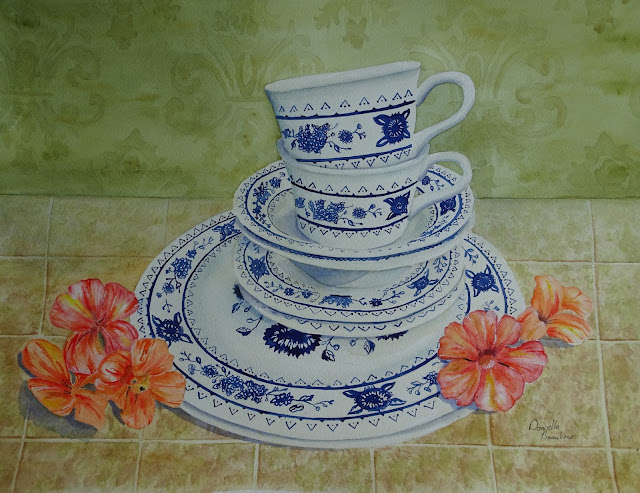 Danielle Beaulieu watercolour teacup