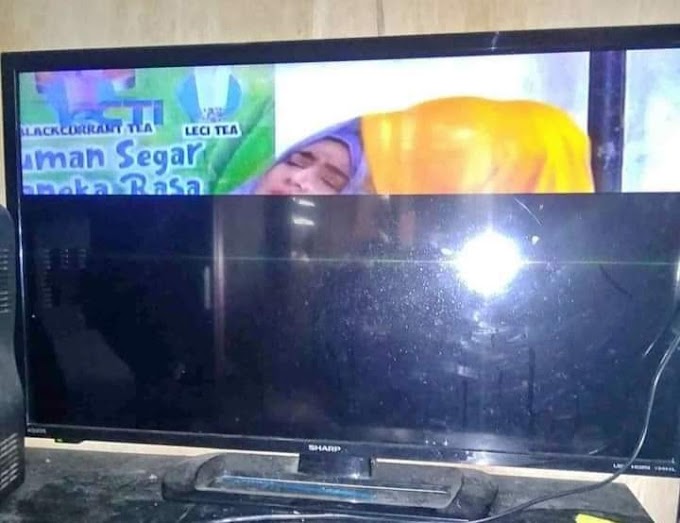 Cara memperbaiki TV led sharp 32 inch " gambar separo sepertiga atas dibawahnya hitam