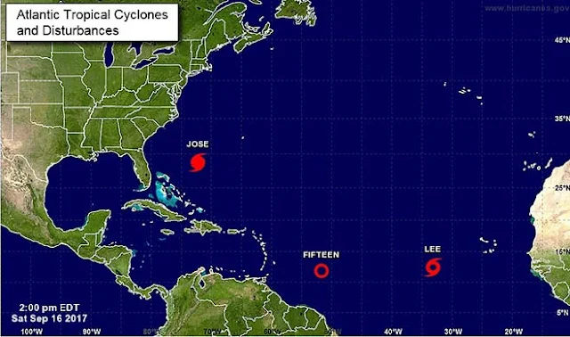 Lee, la nueva tormenta en el Atlántico