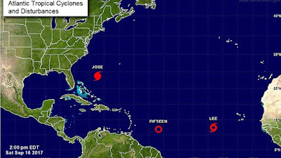 Lee, la nueva tormenta en el Atlántico