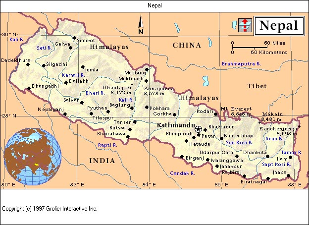 map of czech republic and surrounding countries. map of nepal and surrounding