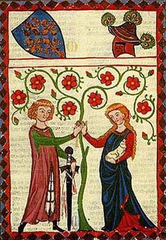 two people doing medieval stuff