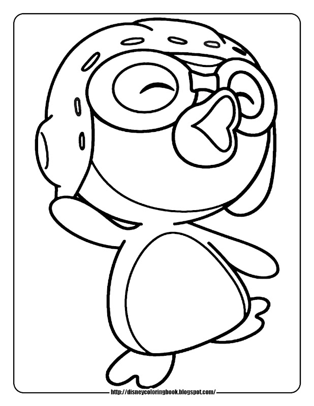 Pororo the Little Penguin: Free Disney Coloring Sheets title=