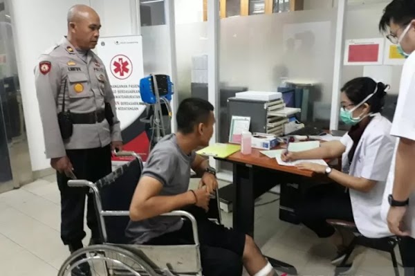 Lerai Tawuran, Polisi Ditikam Orang Tak Dikenal, Begini Kondisinya..