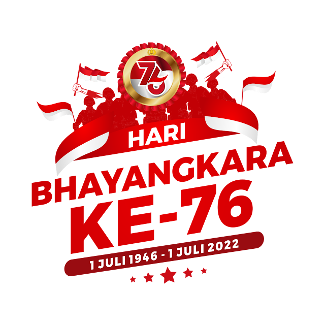 Gambar Logo HUT Bhayangkara Ke 76 Tahun 2022