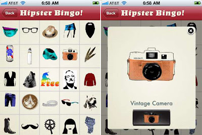 the BEAT: Check It. Hipster Bingo iPhone app.