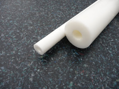 Hollow bar PTFE white Ø 40*30 mm rod